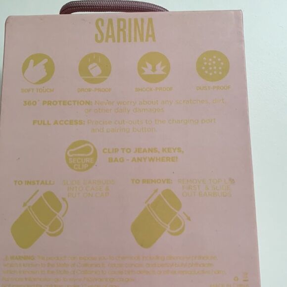 SARINA CARRYNG CASE FOR AIRPODS 1&2 generation - Picture 2 of 2